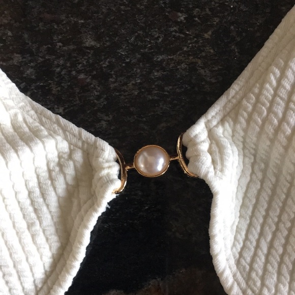 Cream Colored Swimsuit - Picture 3 of 6